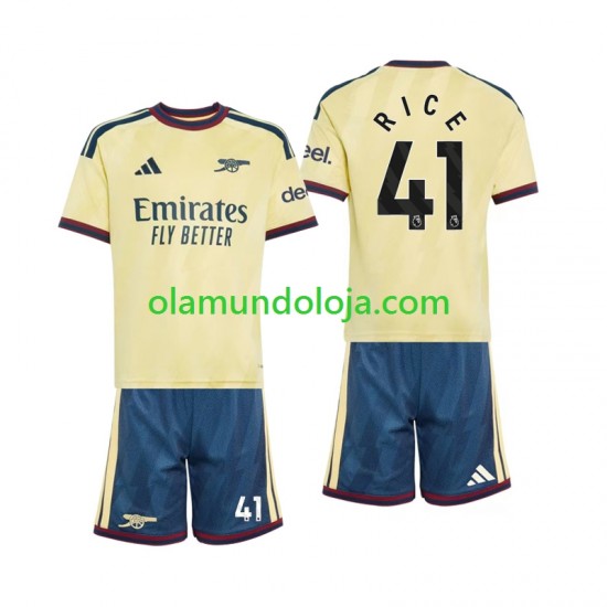 Camisola Arsenal Declan Rice 41 Criança Equipamento Terceiro 2026-2027 Manga Curta